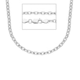 Herren Halskette 18 Karat Gold in Weissgold - MFL100BB